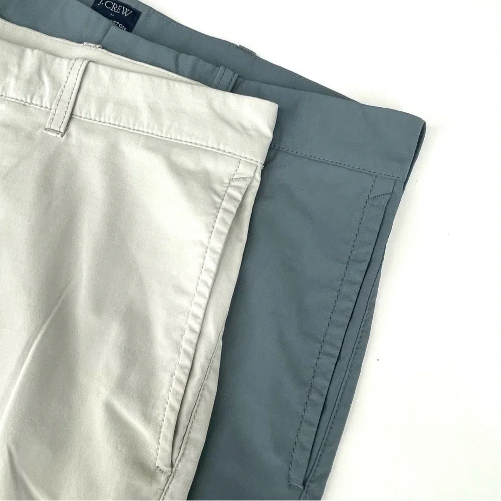 J. Crew Men’s Flex Rivington Flat Front Shorts Sz 33 10” Inseam Bundle of 2 Pair